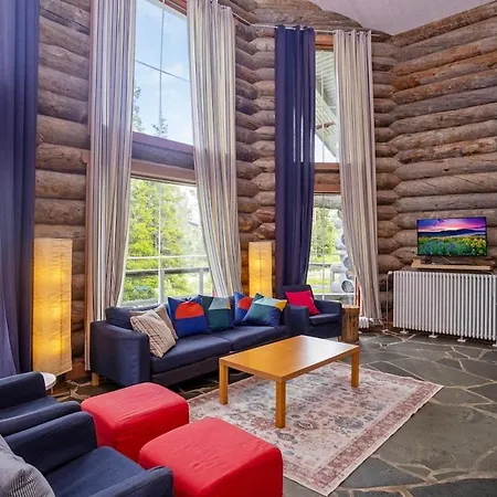 Naava- Pine Log On Utsuvaara Fell In Levi Villa *